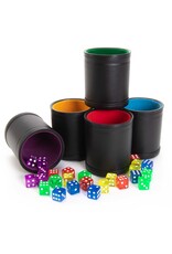 Brybelly Professional Dice Cups Game Night Pack, Assorted Colors 5-pk