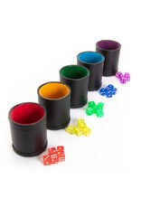 Brybelly Professional Dice Cups Game Night Pack, Assorted Colors 5-pk