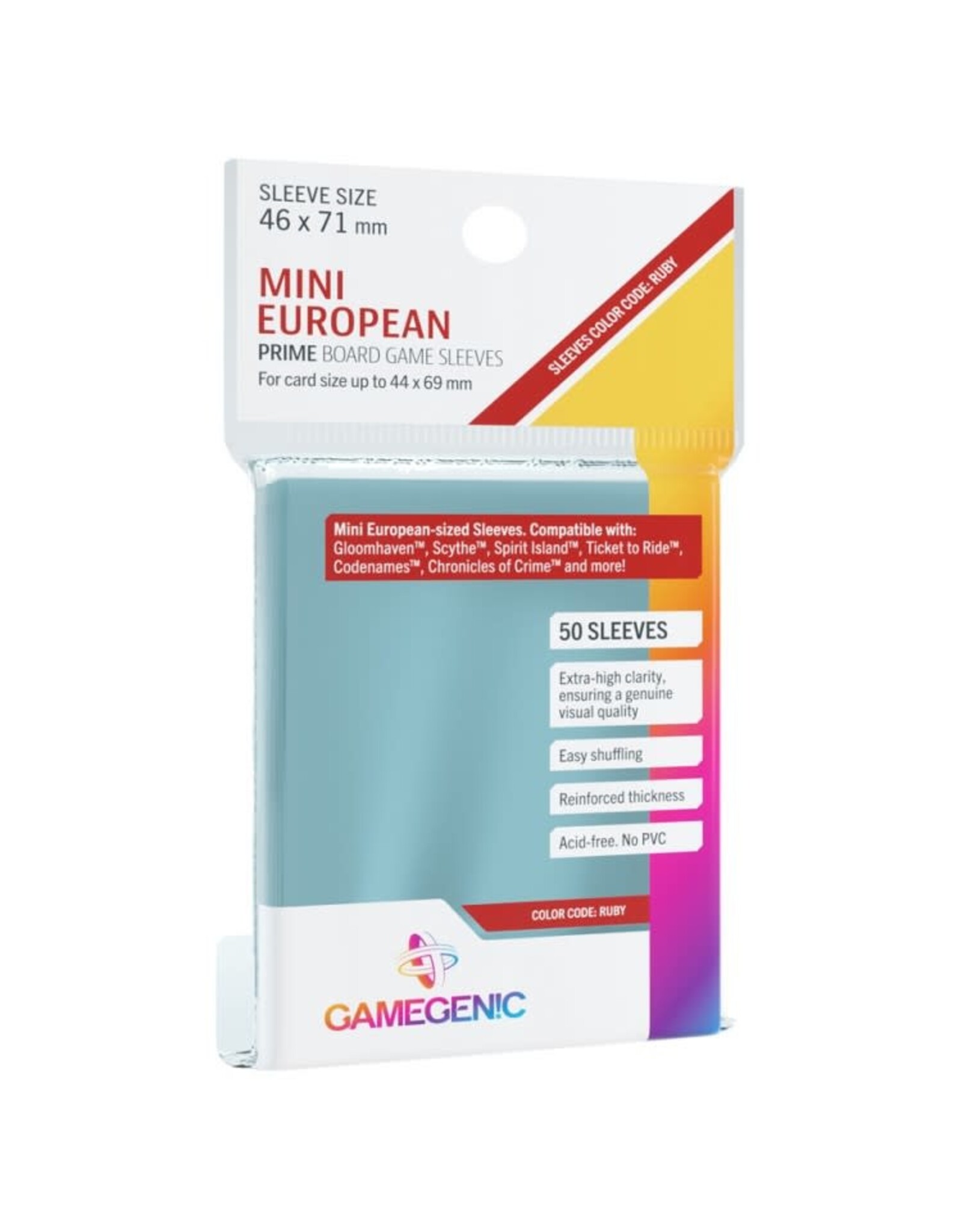 Gamegenic Prime Mini European Sleeve Ruby (50)