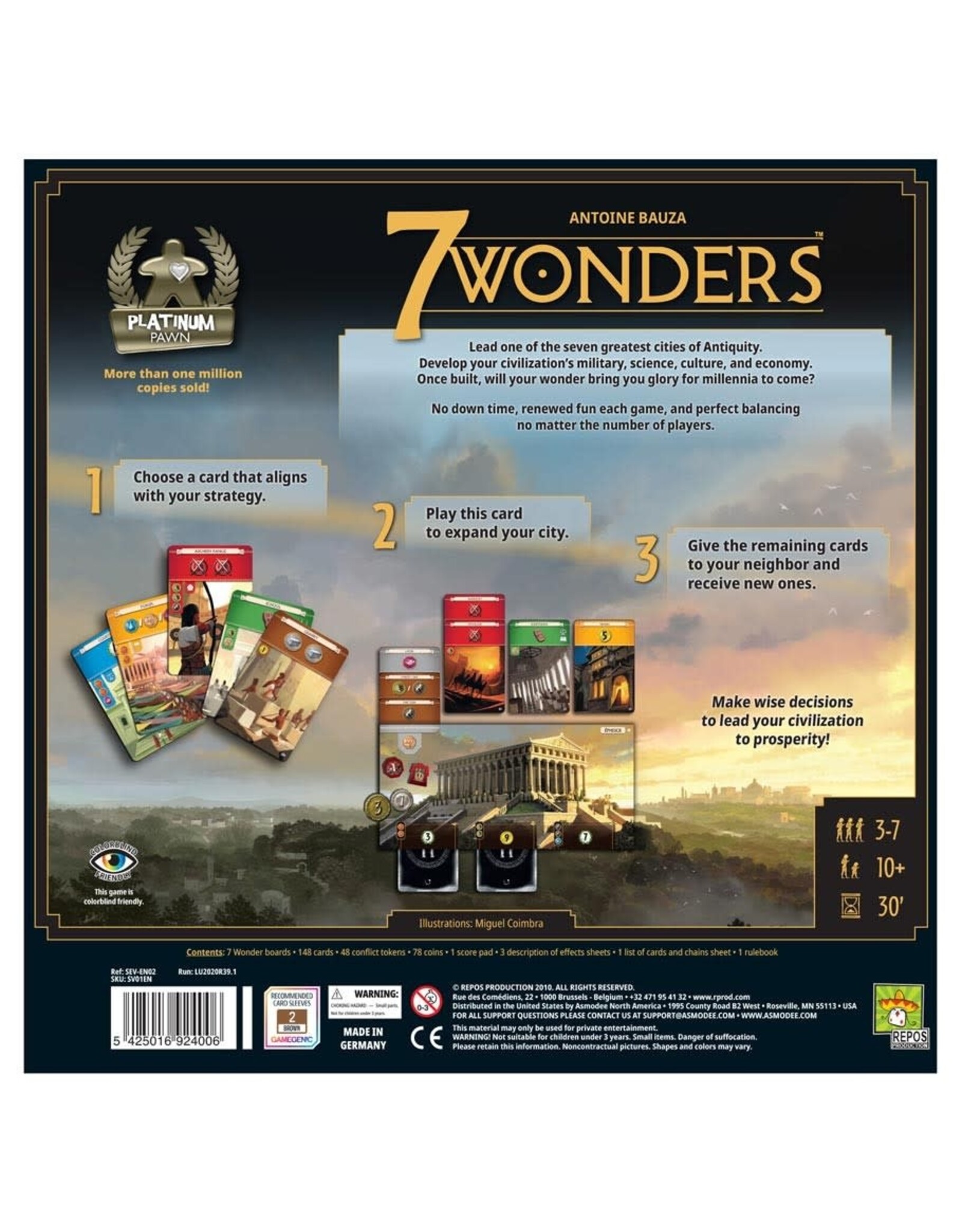 Asmodee 7 Wonders 2nd Edition