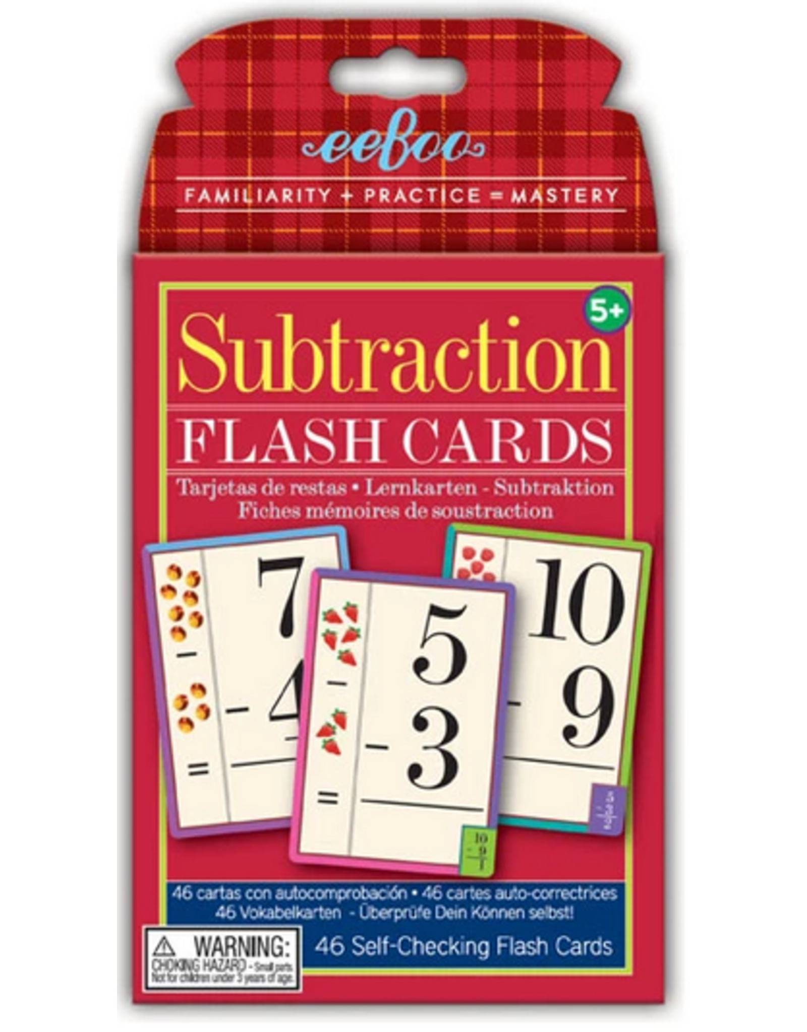 Eeboo Flash Cards Subtraction