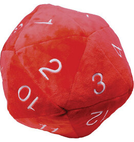 Ultra PRO Jumbo D20 Novelty Dice Plush - Red with White