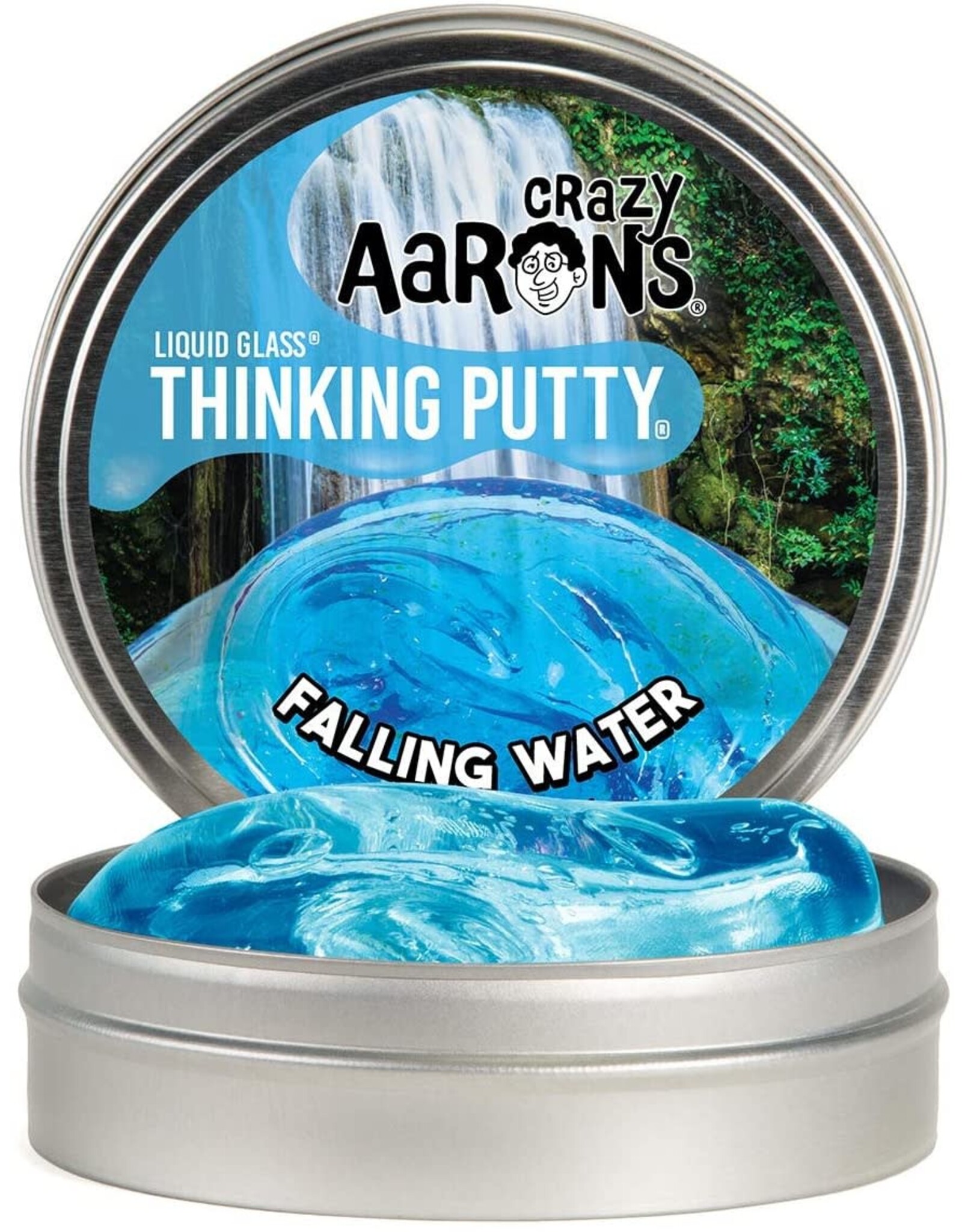 Liquid Glass Falling Water Thinking Putty 4" Tin