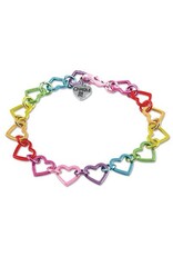 Charm It Charm it! Rainbow Heart Link Bracelet