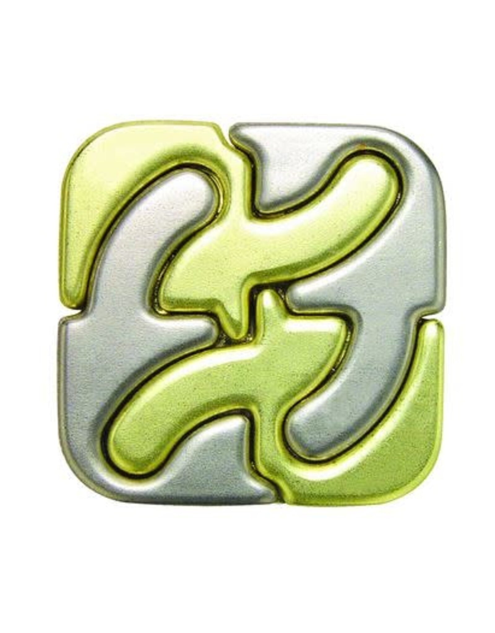 Bepuzzled Square Hanayama Cast Metal Puzzle Level 6