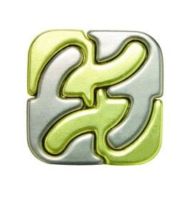Bepuzzled Square Hanayama Cast Metal Puzzle Level 6