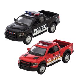 Schylling Ford F-150 SVT Raptor Police and Fire