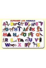 Painless Learning Products Alphabet with Animals  Learning Mat
