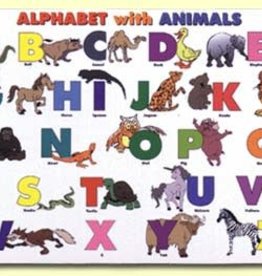 Painless Learning Products Alphabet with Animals  Learning Mat