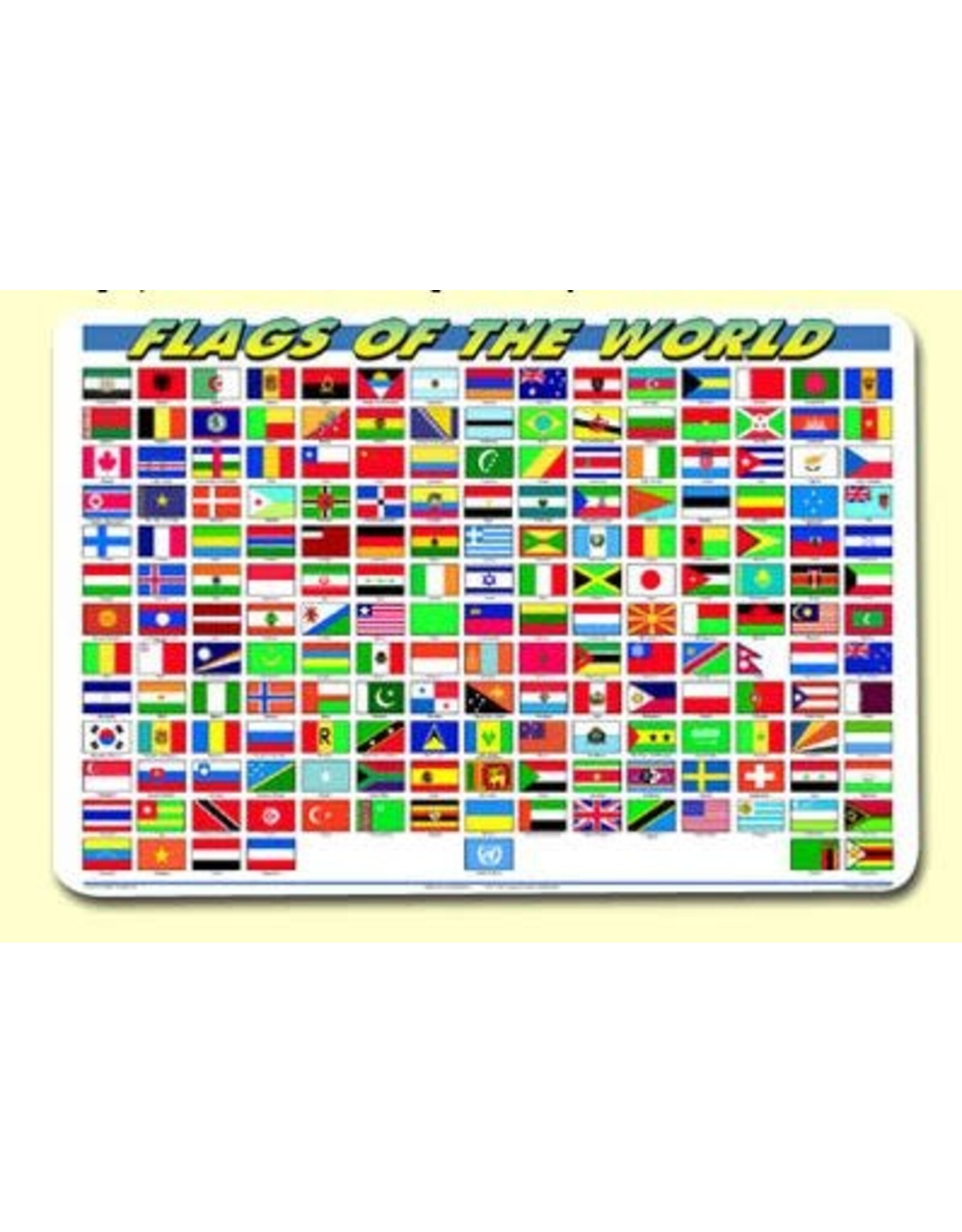 Painless Learning Products World Flags Learning Mat