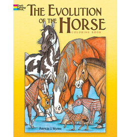 Dover Publications Evolution of the Horse Coloring Book