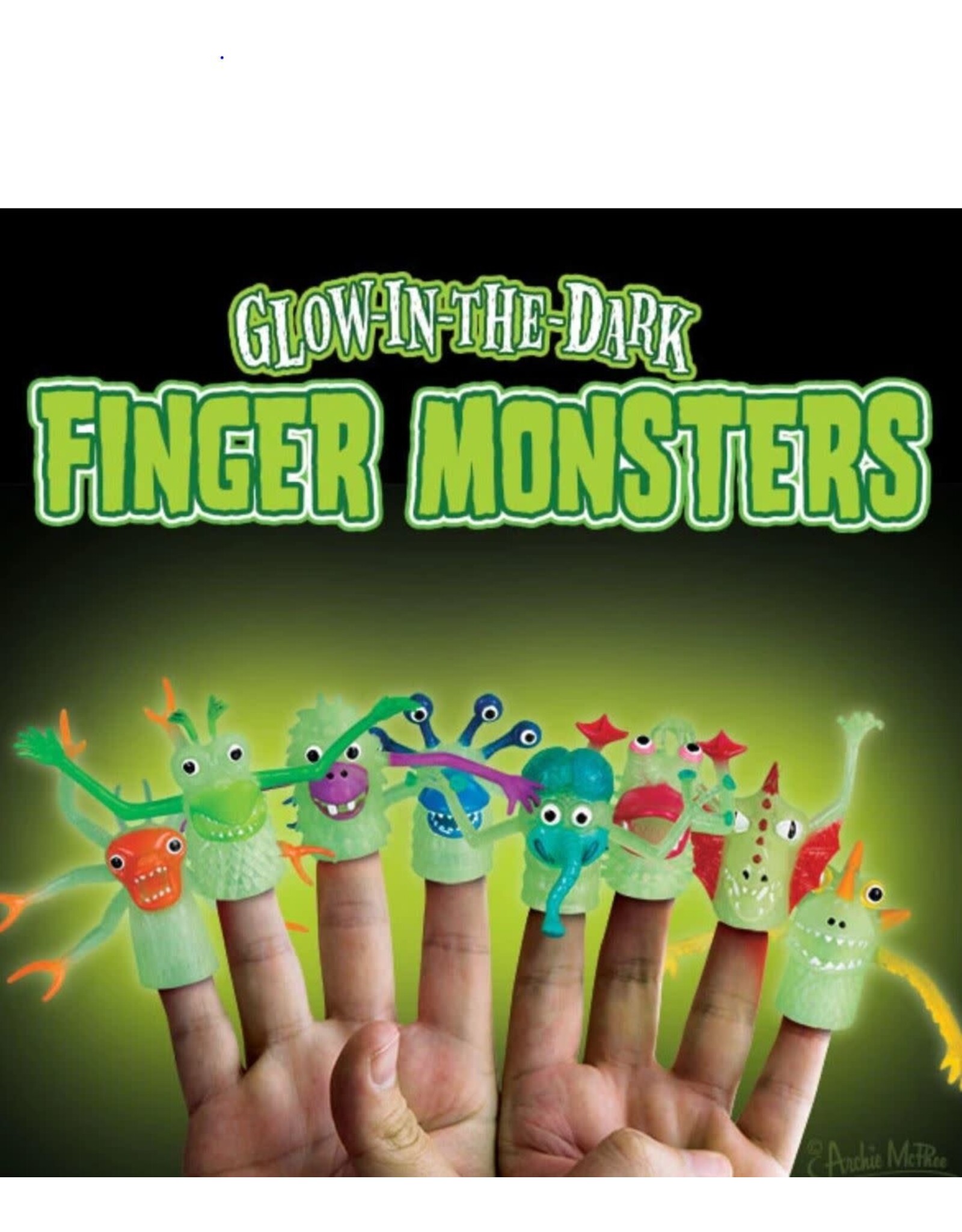 Archie McPhee Glow-in-the-Dark Finger Monsters