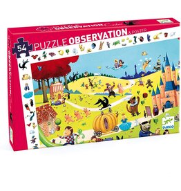 DJECO Tales Observation 54pc Jigsaw Puzzle + Poster