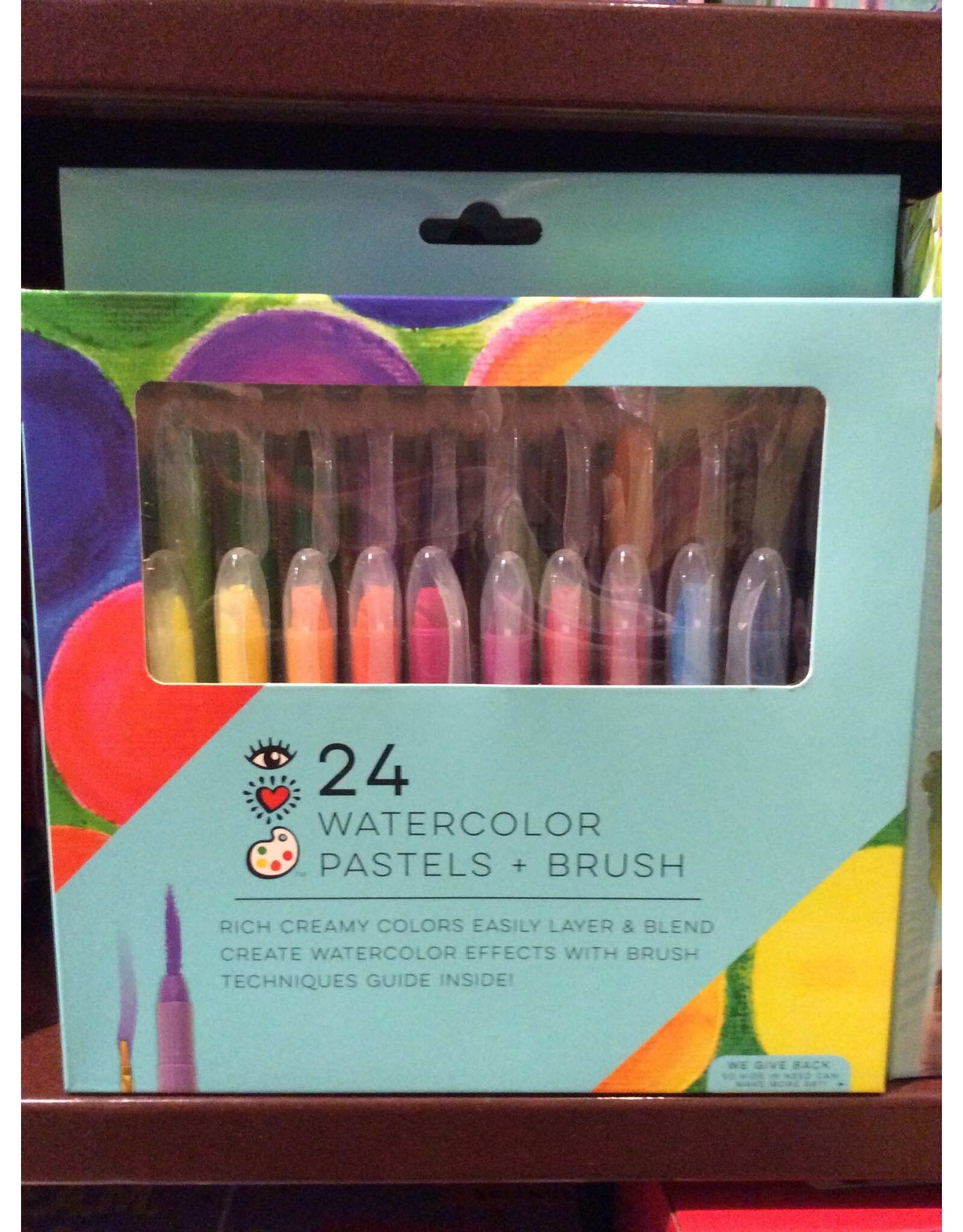 I Heart Art Watercolor Pastels with Brush