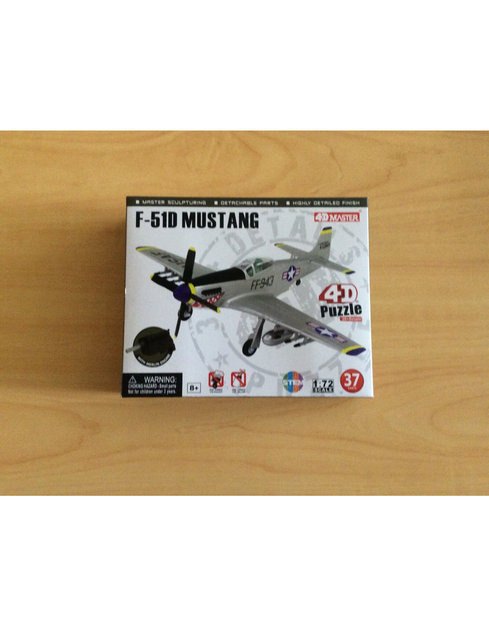 4D 4-D  F-51 Mustang Puzzle/Figure