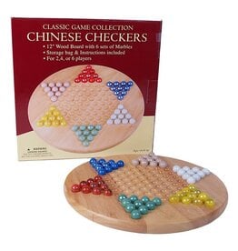 John Hansen Wooden Chinese Checkers with Marbles