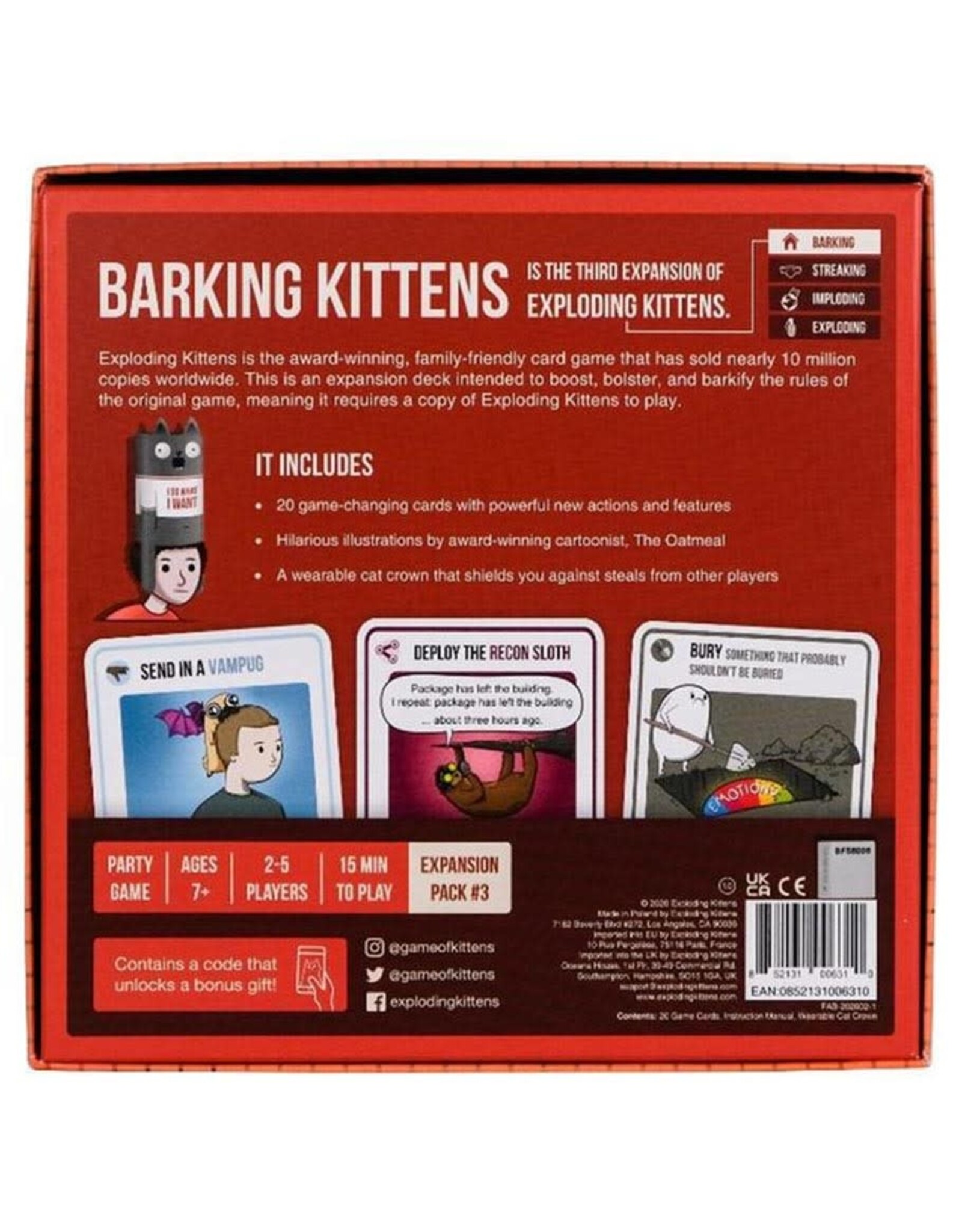 Exploding Kittens LLC Exploding Kittens: Barking Kittens