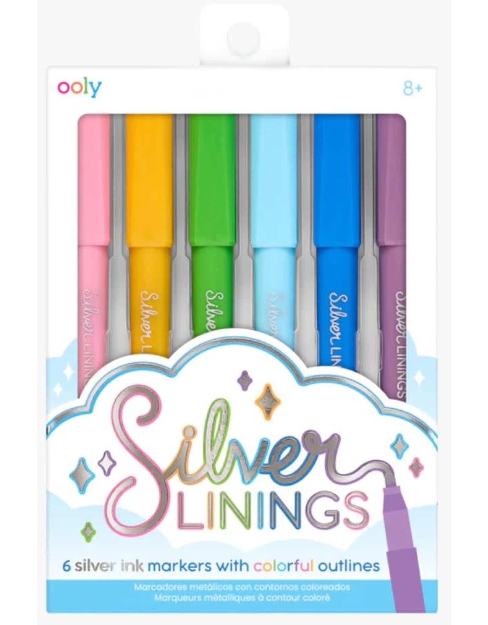 ooly Silver Linings 6 Outline Markers
