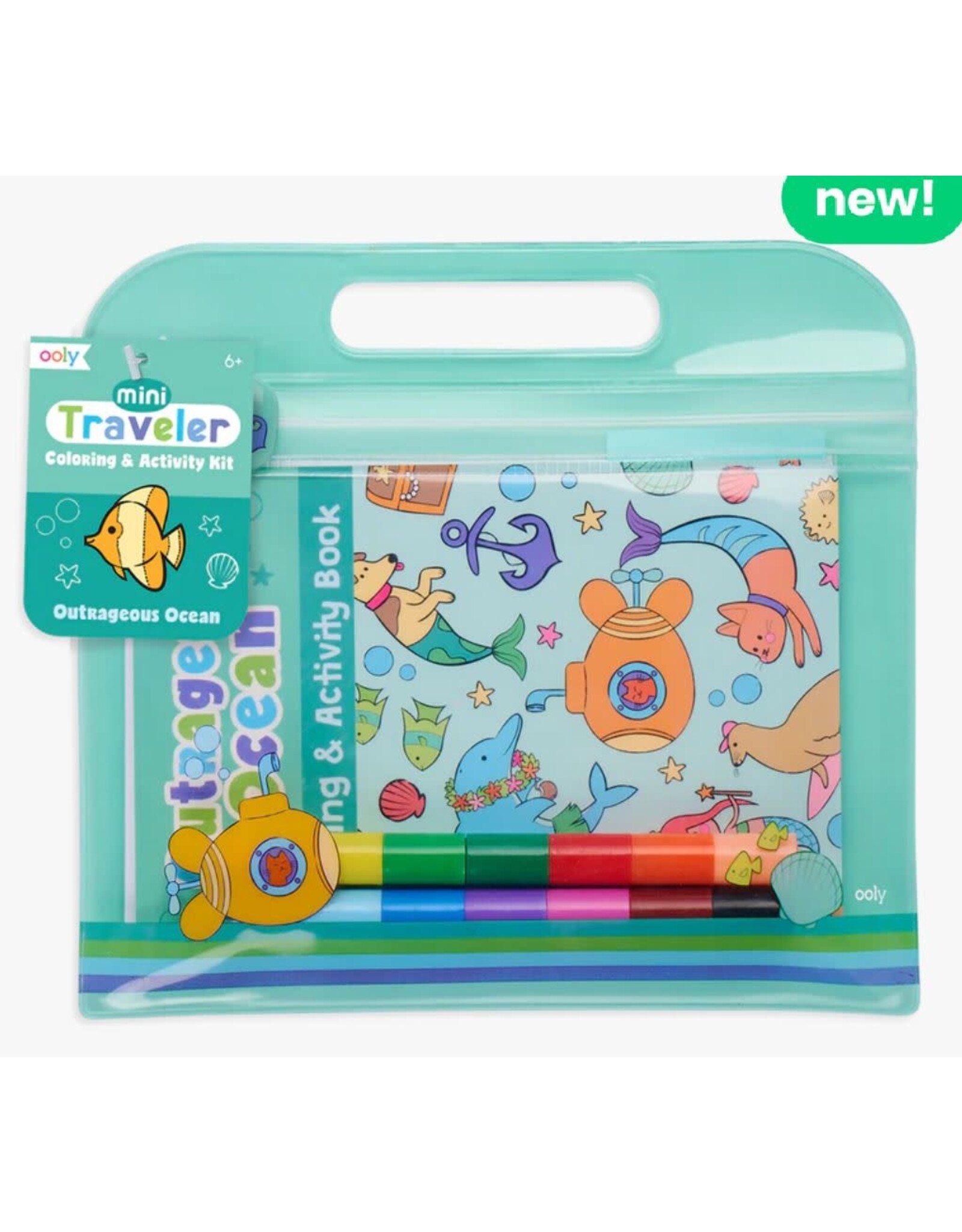 ooly Mini Traveler Coloring & Activity Kit Outrageous Ocean