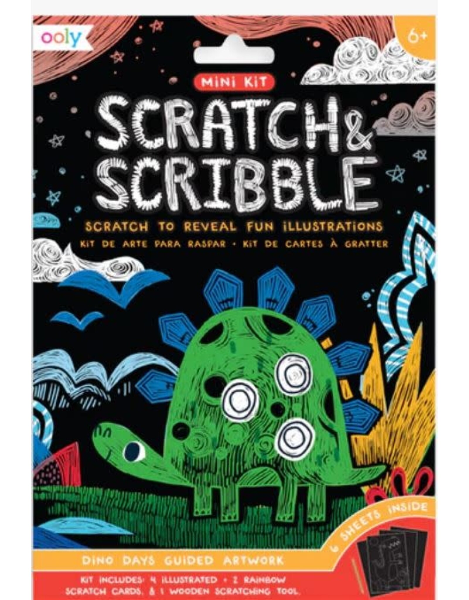 ooly Mini Scratch & Scribble Dinosaur Days