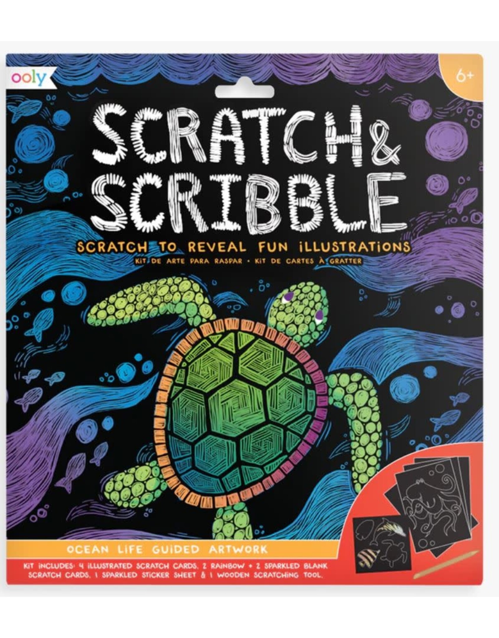 ooly Scratch & Scribble Ocean Life