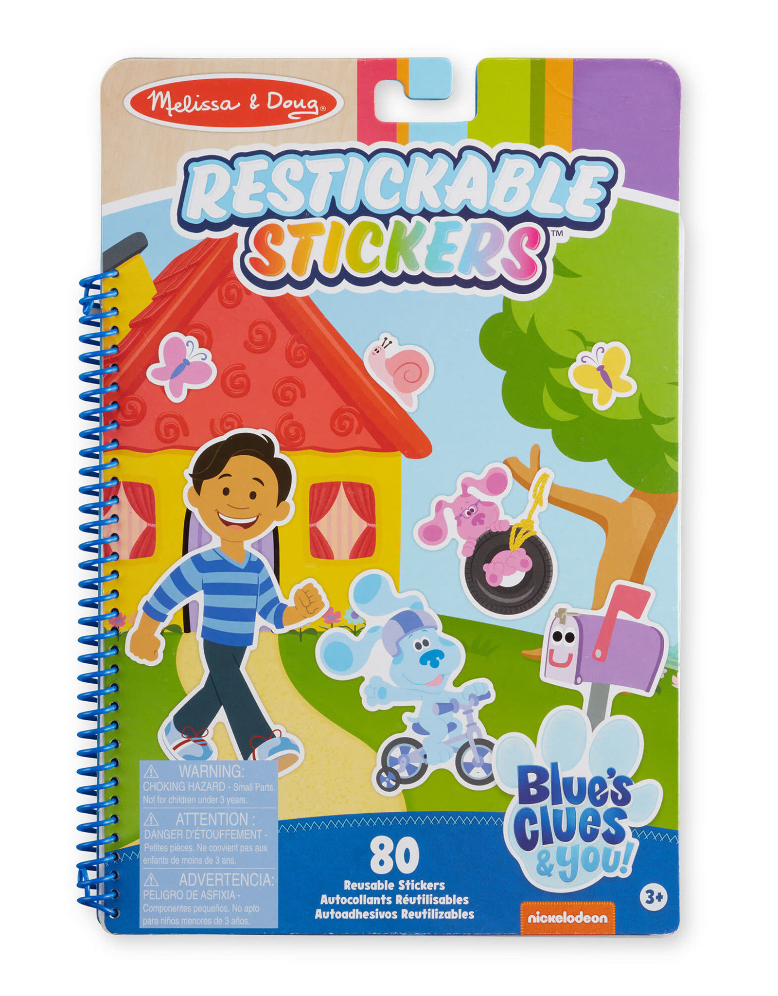 Melissa & Doug Blue's Clues and You! Restickable Stickers Pad - Places Blue Loves