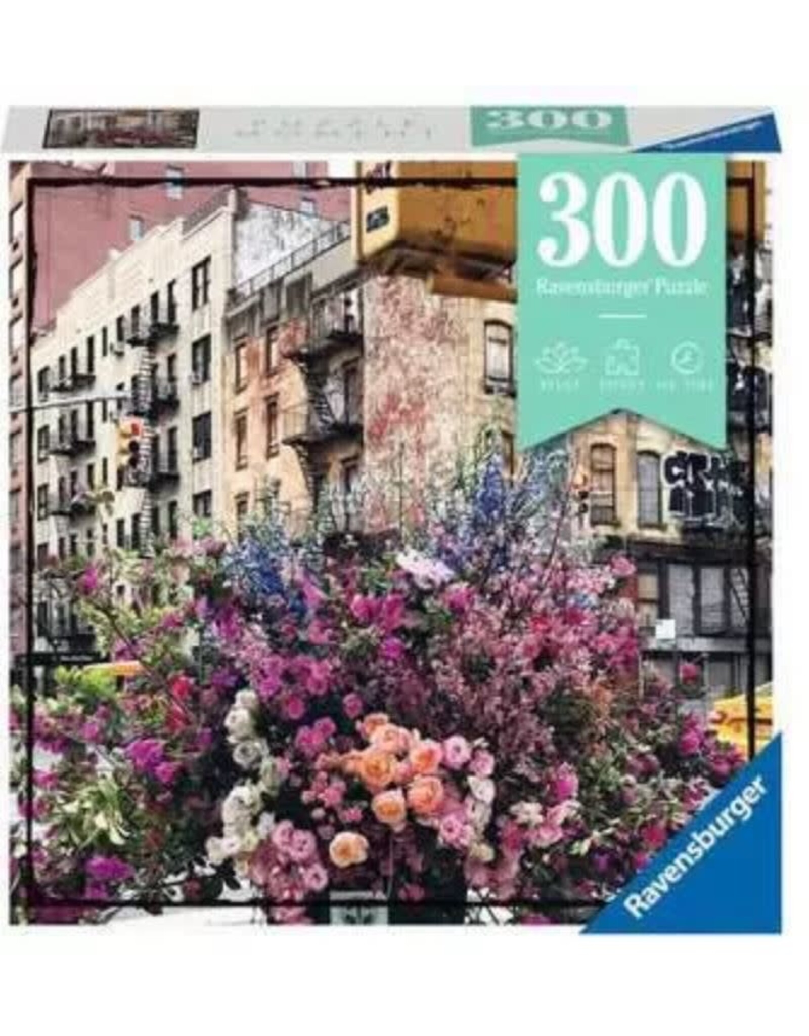 Ravensburger Flowers in New York 300pc Puzzle Moment