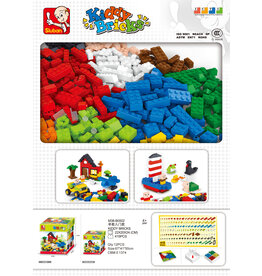 Sluban Classic Color Kiddy Bricks 415pc Assortment