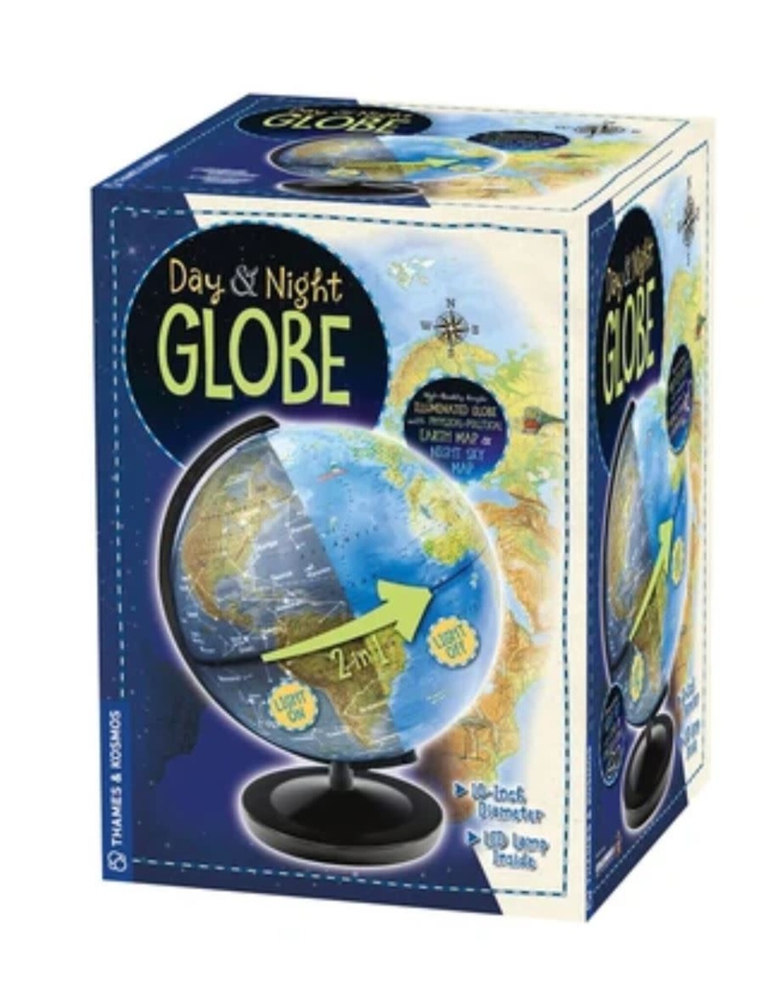 Columbus Day & Night Globe