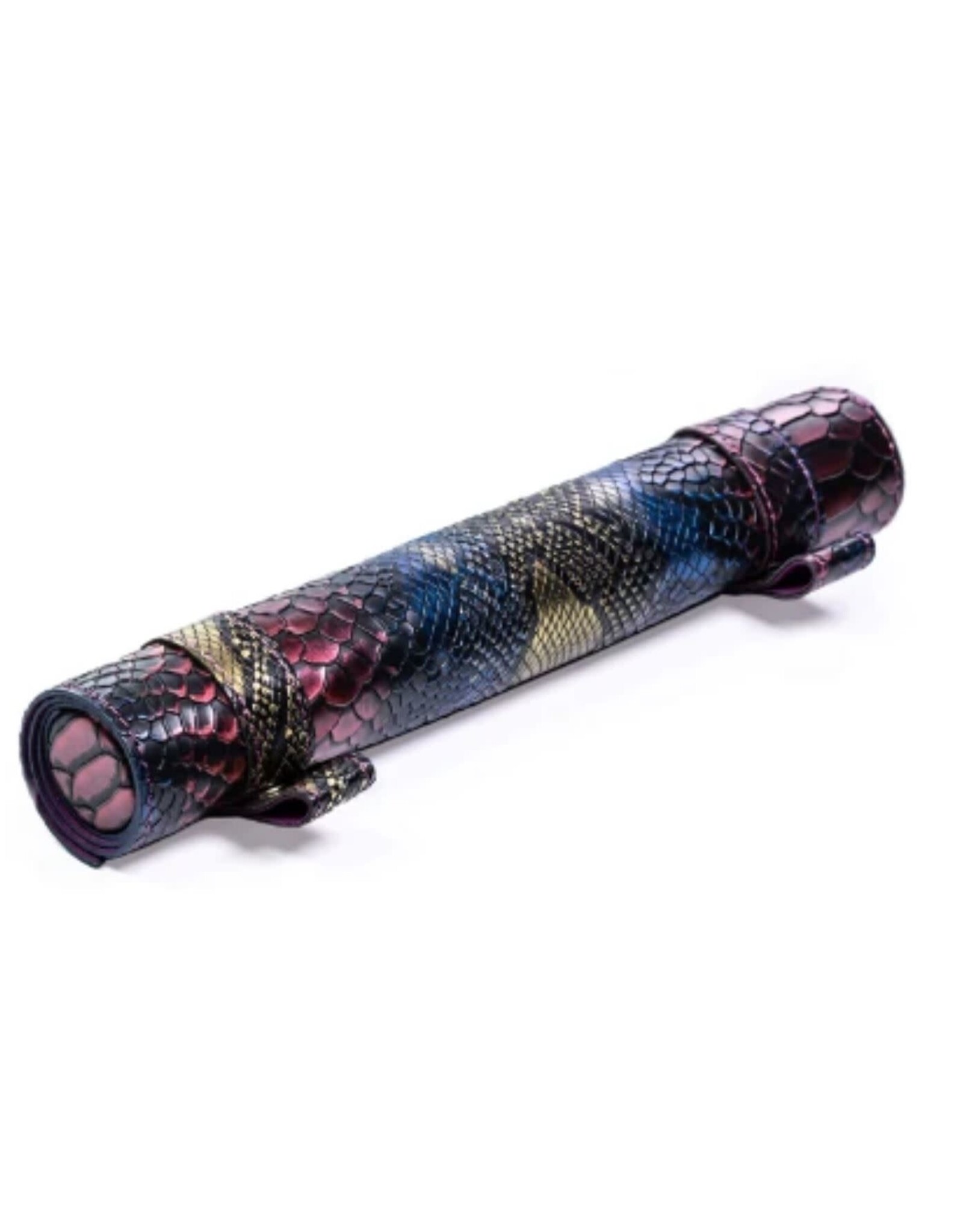 Foam Brain Games Dragon Scale Roll Up Leatherette Dice Mat