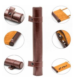 Foam Brain Games Red Roll Up Leatherette Dice Mat