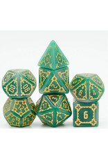 Foam Brain Games Huge Green Castle Poly 7 Dice Set