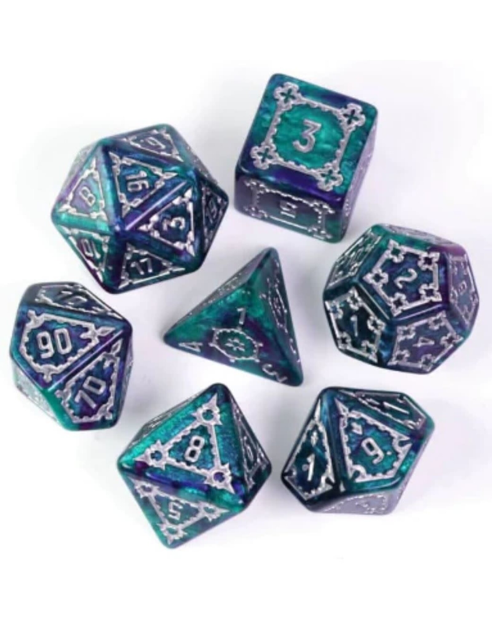 Foam Brain Games Huge Arcane Castle Poly 7 Dice Set