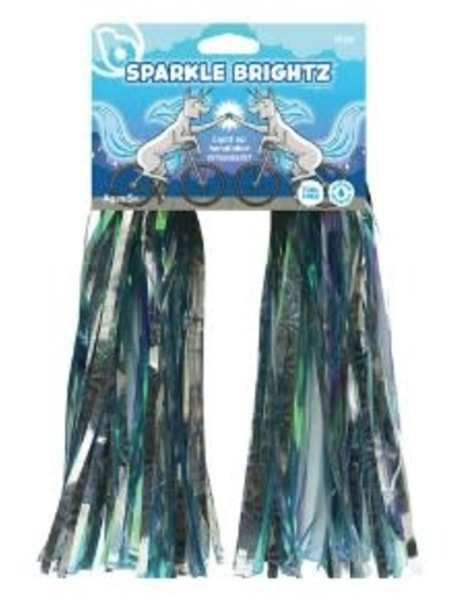 Brightz Sparkle Brightz - Blue LED Handlebar Streamers