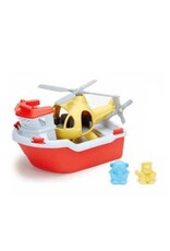Green Toys Rescue Boat and Helicopter