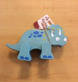 BeginAgain Posable Dinosaur - Blue Triceratops
