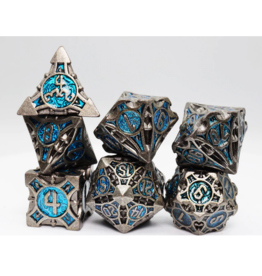 Foam Brain Games Cybernetic Arrow Poly 7 Metal Dice Set