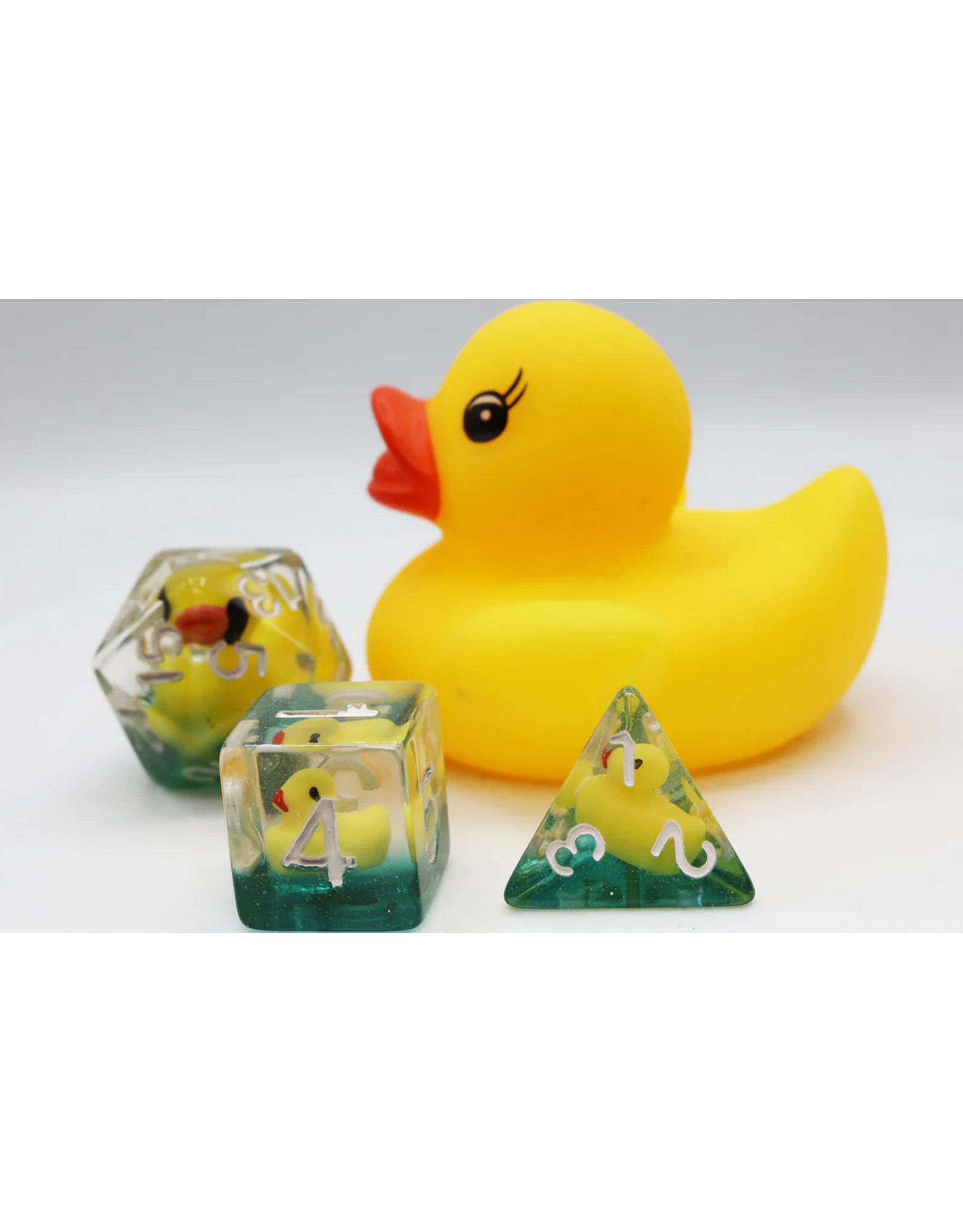 Foam Brain Games Rubber Duckie Poly 7 Dice Set