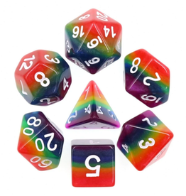Foam Brain Games Rainbow Poly 7 Dice Set
