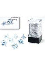 Chessex Borealis Icicle/light blue Mini-Poly 7 Dice Set