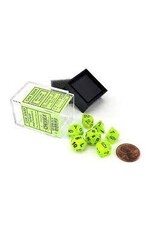 Chessex Vortex Bright Green/black Mini-Poly 7 Dice Set