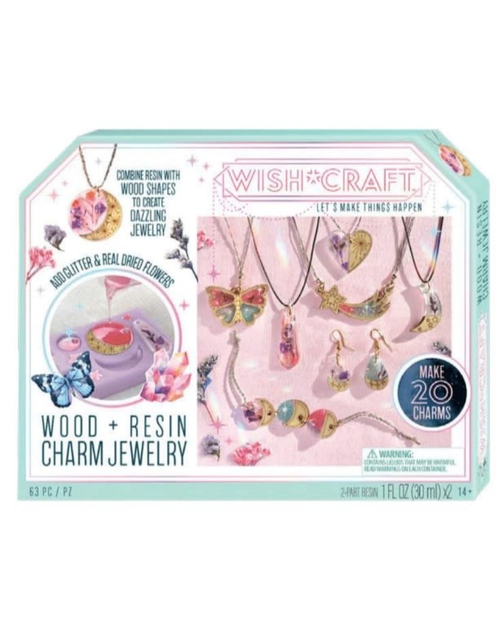 Wish Craft Wood and Resin Charm Jewelry