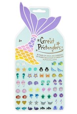 Great Pretenders Mermaid Sticker Earrings, 30 Pairs