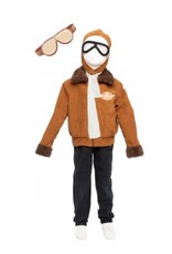 Great Pretenders Amelia The Pioneer Pilot Jacket, Hat, Goggles, Scarf, Size 5-6