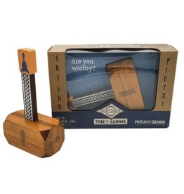 True Genius Thor's Hammer Wood Puzzle