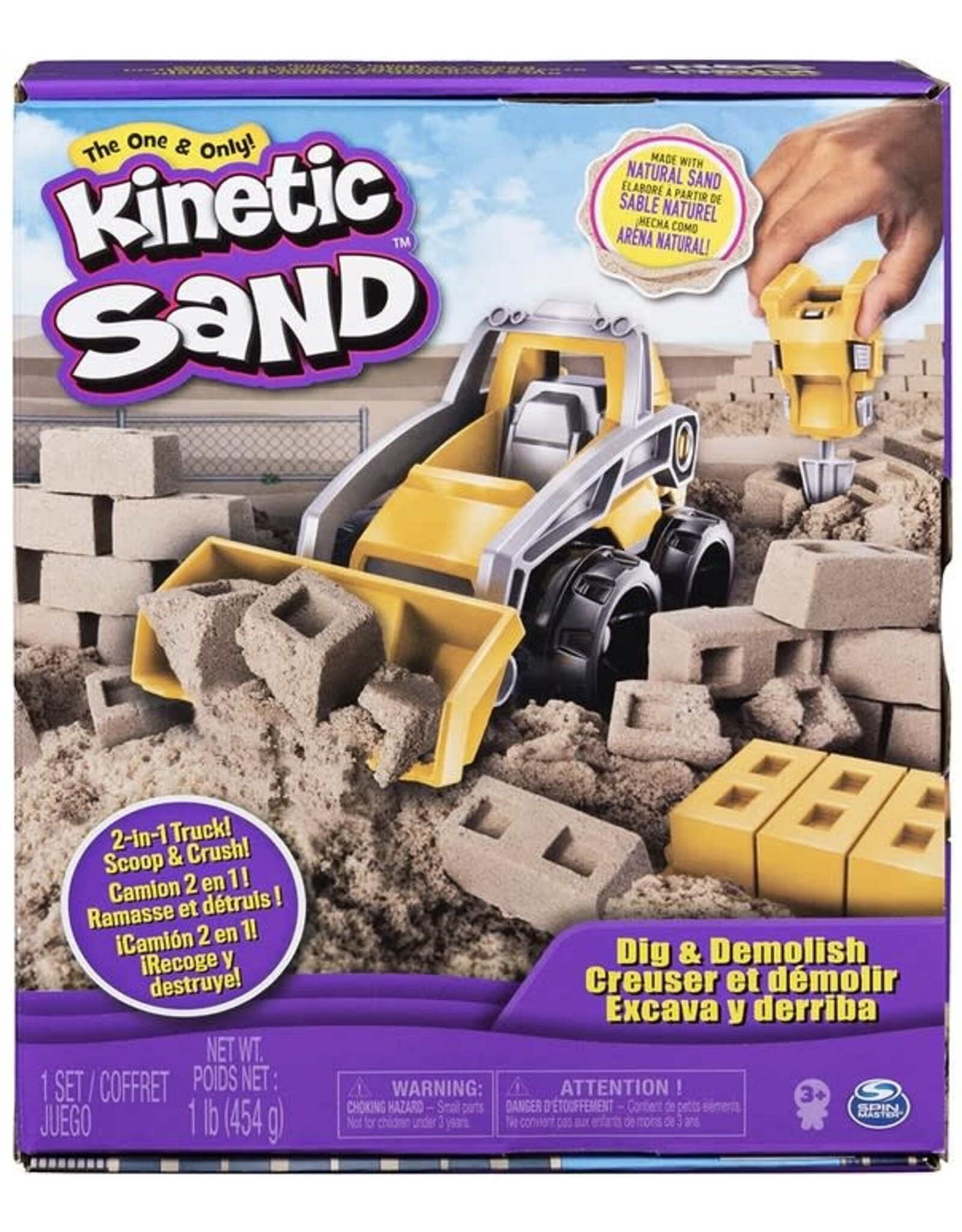 Spinmaster Kinetic Sand Dig & Demolish Truck Playset