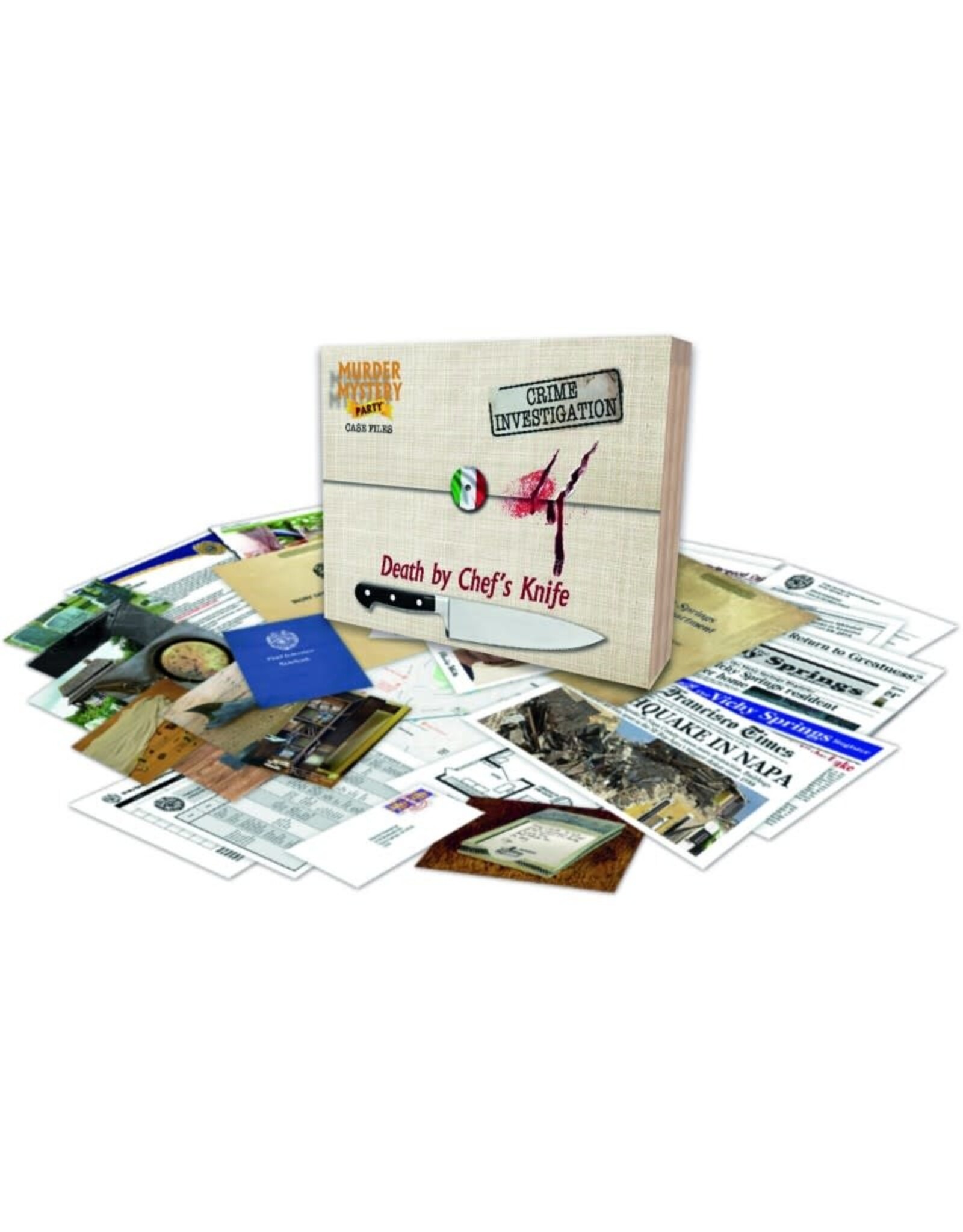 University Games Murder Mystery Case Files: Death by Chef's Knife