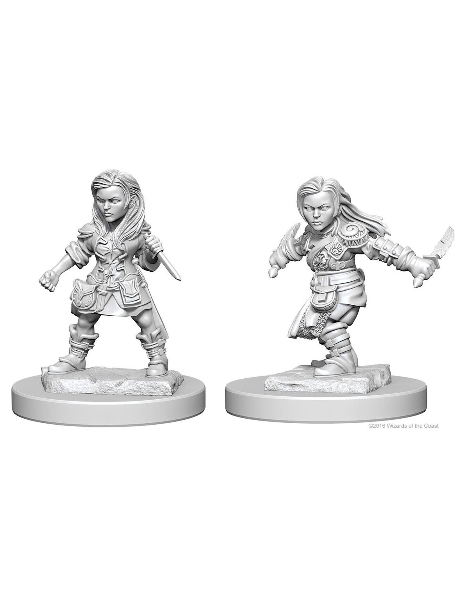 Wiz-Kids D&D Minis: W1 Halfling Female Rogue