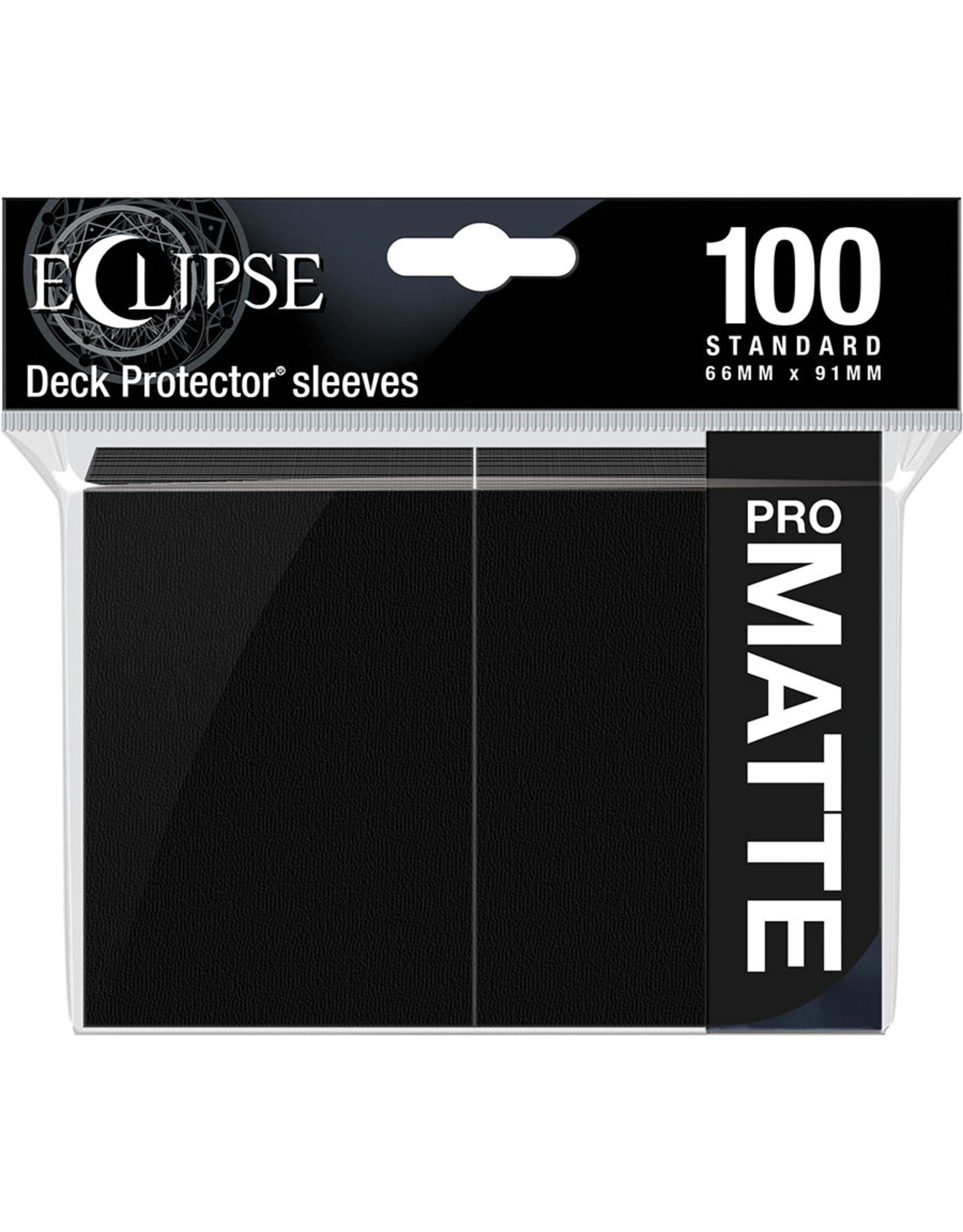 Ultra PRO Card Sleeves: Pro-Matte Eclipse 100ct  Black