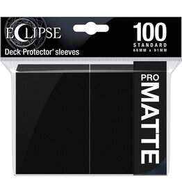 Ultra PRO Card Sleeves: Pro-Matte Eclipse 100ct  Black